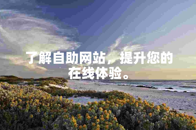 了解自助网站，提升您的在线体验。