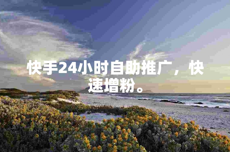 快手24小时自助推广，快速增粉。