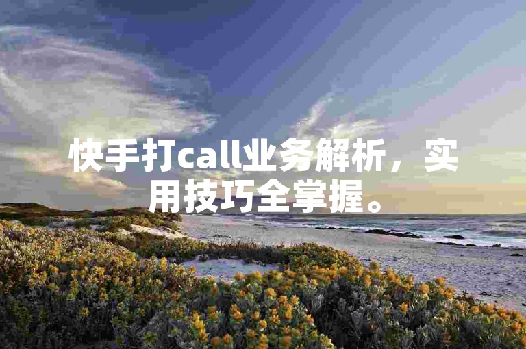 快手打call业务解析，实用技巧全掌握。