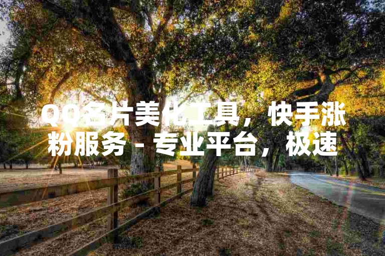 QQ名片美化工具，快手涨粉服务 - 专业平台，极速提升影响力！
