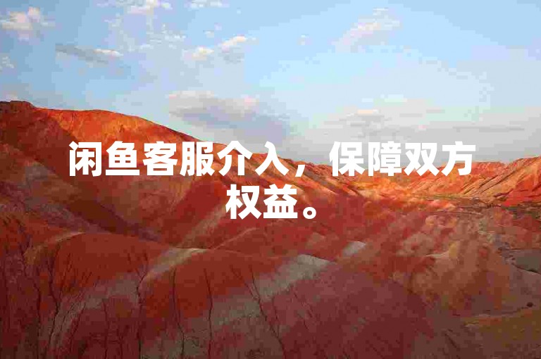 闲鱼客服介入，保障双方权益。