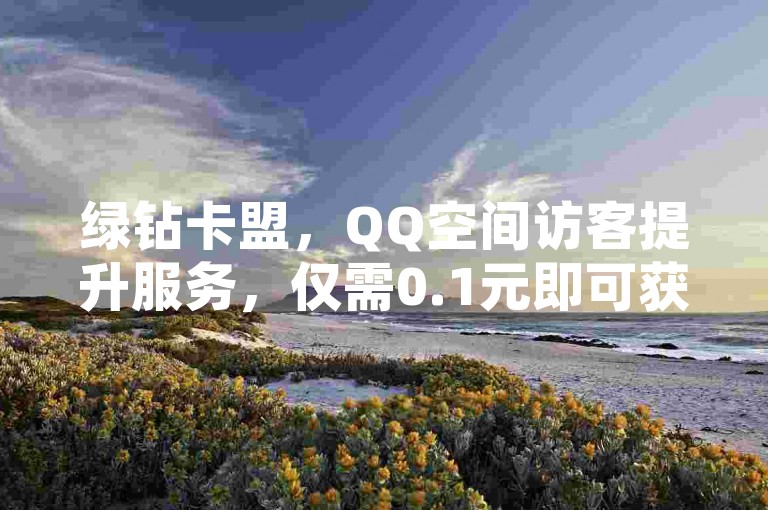 绿钻卡盟，QQ空间访客提升服务，仅需0.1元即可获得一万访客。