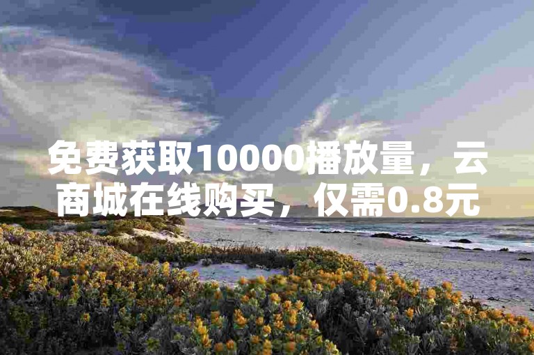免费获取10000播放量，云商城在线购买，仅需0.8元。