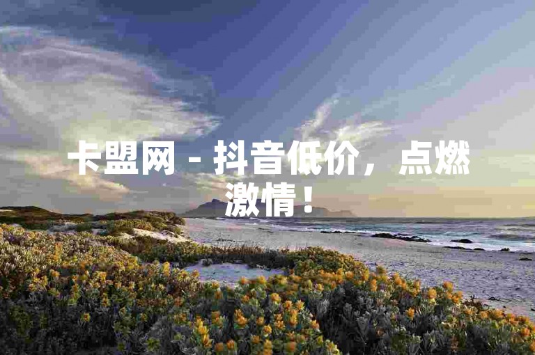 卡盟网 - 抖音低价，点燃激情！