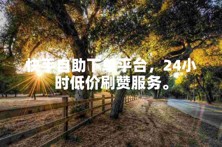快手自助下单平台，24小时低价刷赞服务。
