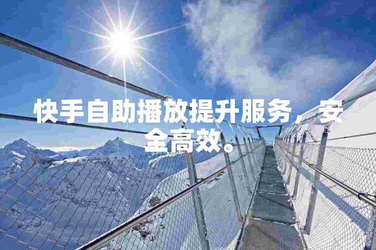 快手自助播放提升服务，安全高效。