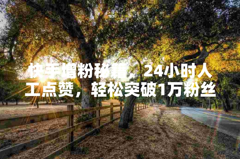 快手增粉秘籍，24小时人工点赞，轻松突破1万粉丝大关。