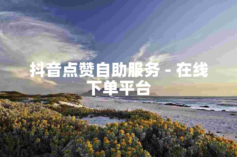 抖音点赞自助服务 - 在线下单平台