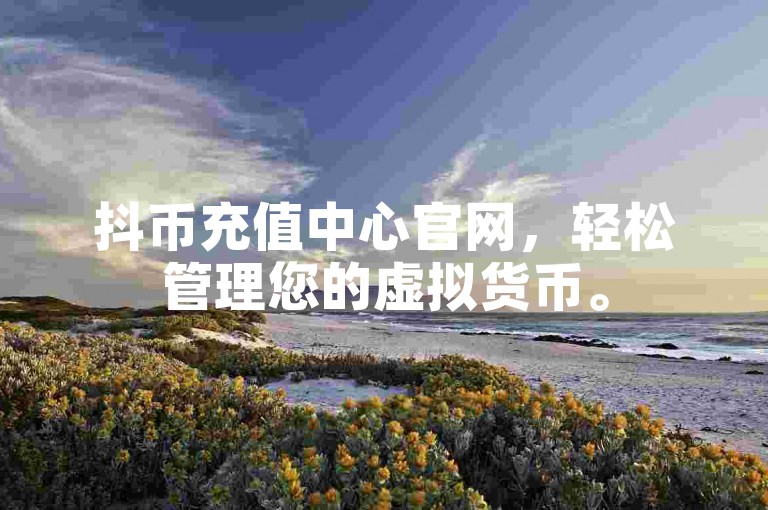 抖币充值中心官网，轻松管理您的虚拟货币。