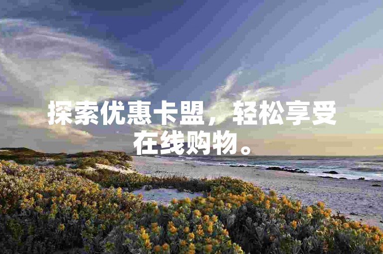 探索优惠卡盟，轻松享受在线购物。