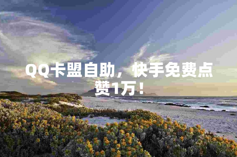 QQ卡盟自助，快手免费点赞1万！