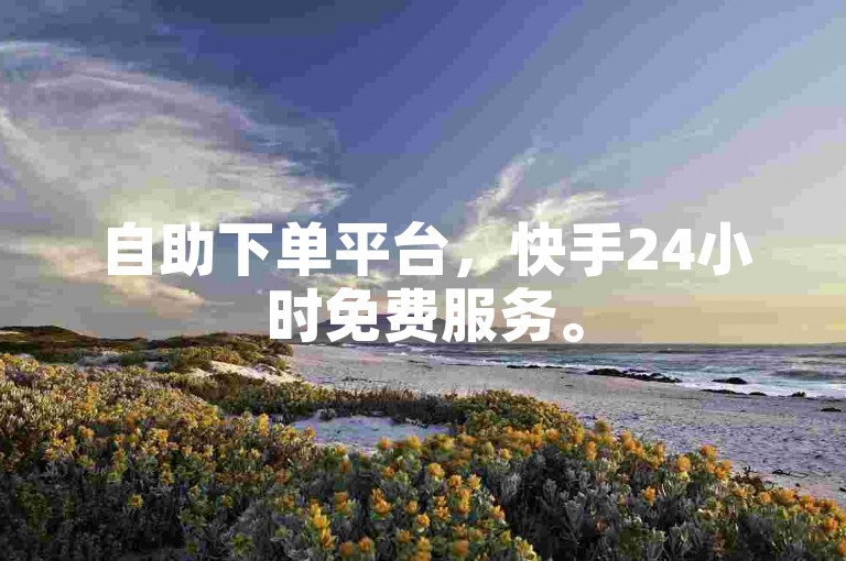 自助下单平台，快手24小时免费服务。