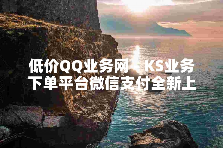 低价QQ业务网 - KS业务下单平台微信支付全新上线！