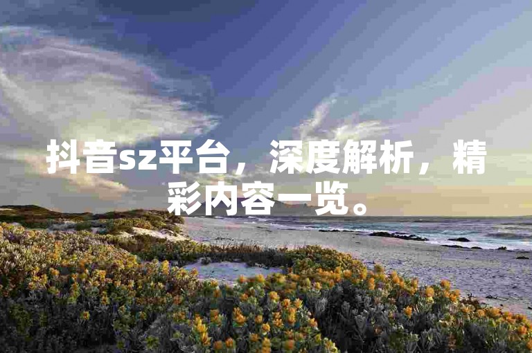 抖音sz平台，深度解析，精彩内容一览。