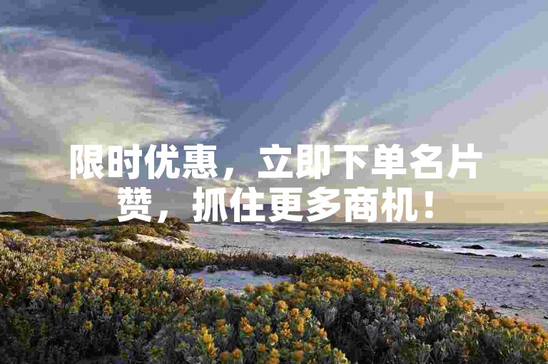 限时优惠，立即下单名片赞，抓住更多商机！