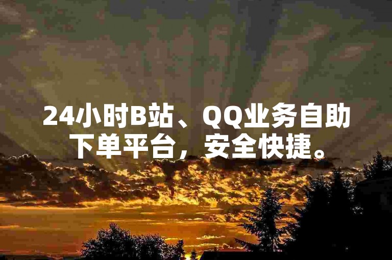 24小时B站、QQ业务自助下单平台，安全快捷。