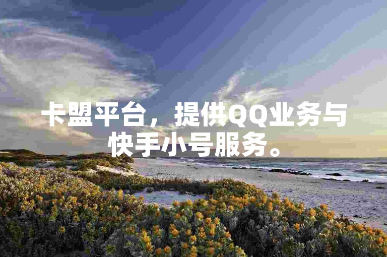 卡盟平台，提供QQ业务与快手小号服务。
