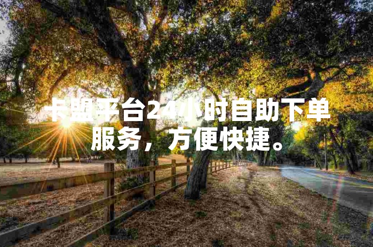 卡盟平台24小时自助下单服务，方便快捷。