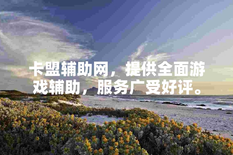 卡盟辅助网，提供全面游戏辅助，服务广受好评。