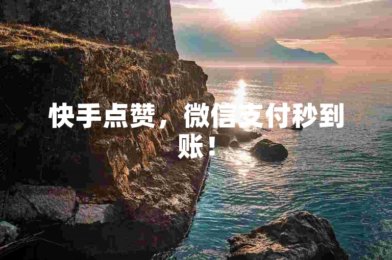 快手点赞，微信支付秒到账！
