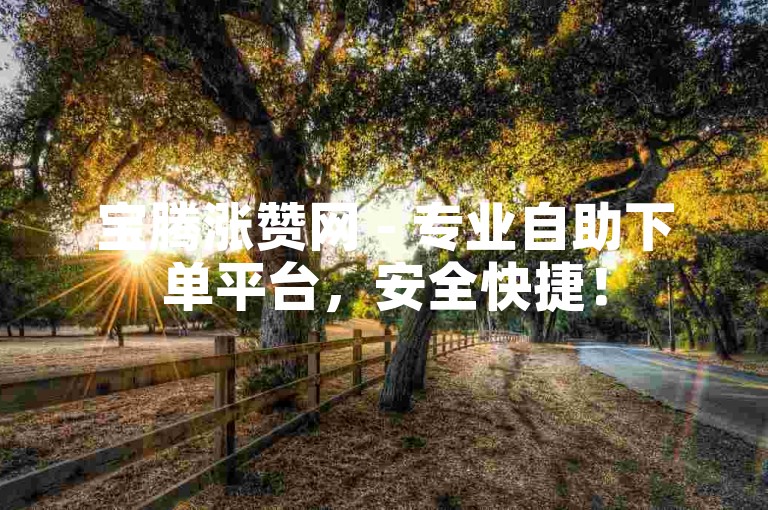 宝腾涨赞网 - 专业自助下单平台，安全快捷！