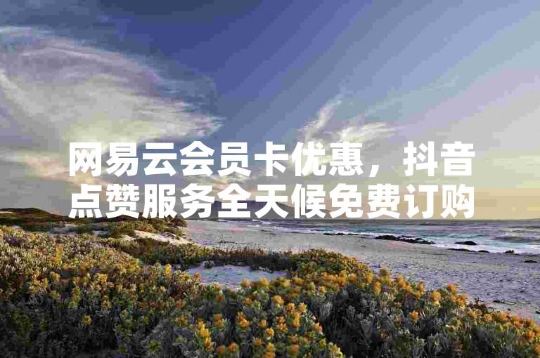 网易云会员卡优惠，抖音点赞服务全天候免费订购。
