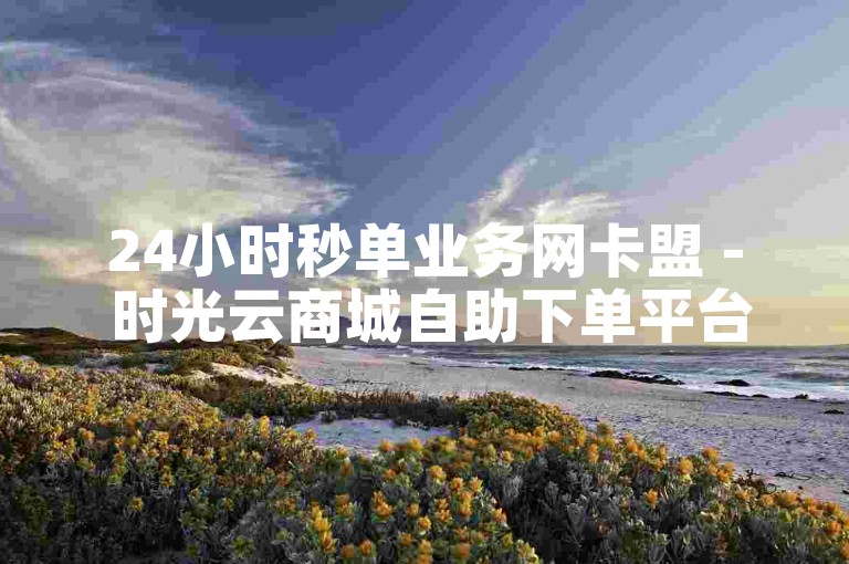 24小时秒单业务网卡盟 - 时光云商城自助下单平台,快手刷双击 - 自助下单全网最便宜