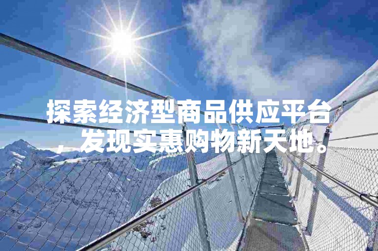 探索经济型商品供应平台，发现实惠购物新天地。