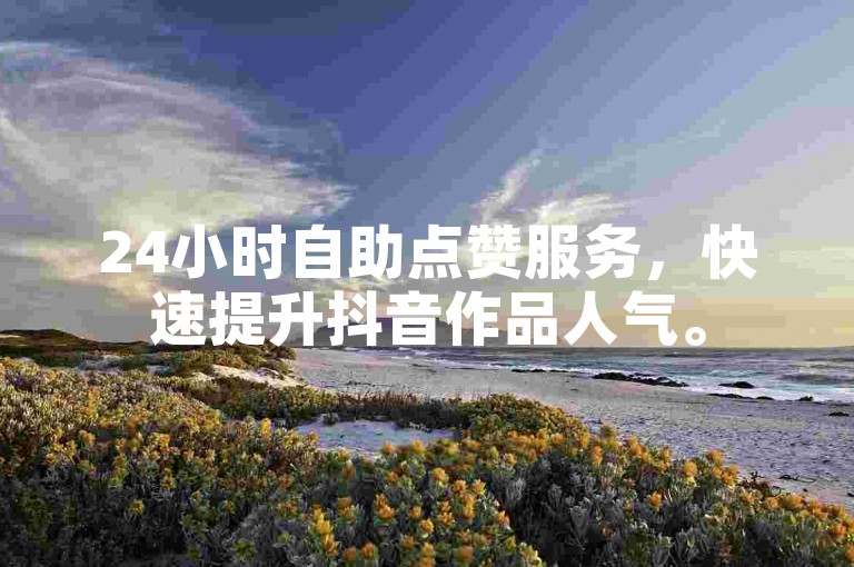 24小时自助点赞服务，快速提升抖音作品人气。