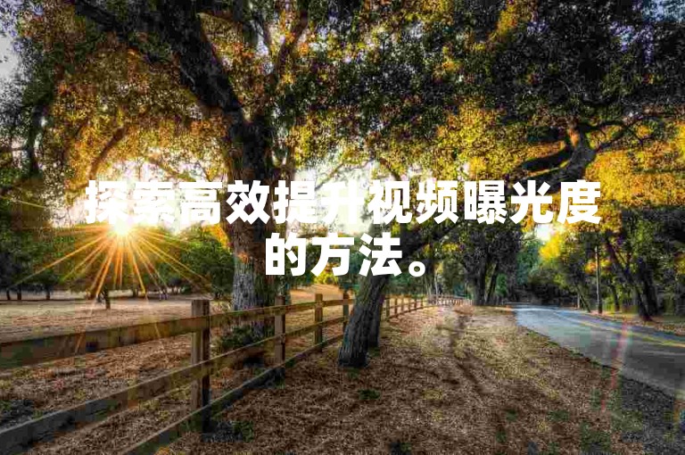 探索高效提升视频曝光度的方法。