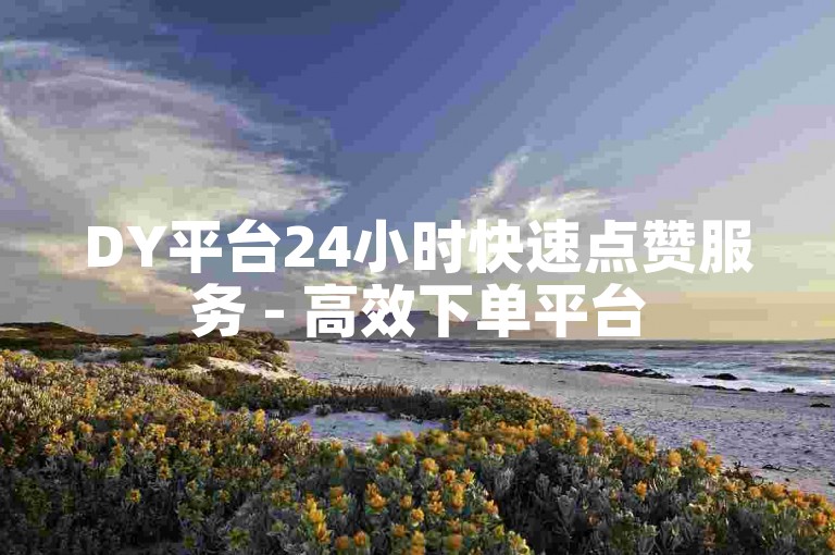 DY平台24小时快速点赞服务 - 高效下单平台