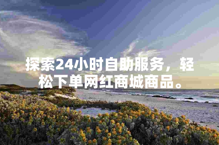 探索24小时自助服务，轻松下单网红商城商品。
