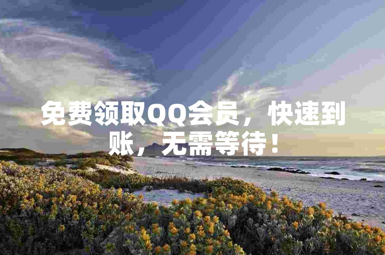 免费领取QQ会员，快速到账，无需等待！