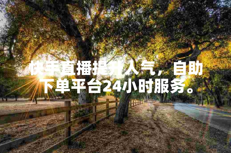 快手直播提升人气，自助下单平台24小时服务。