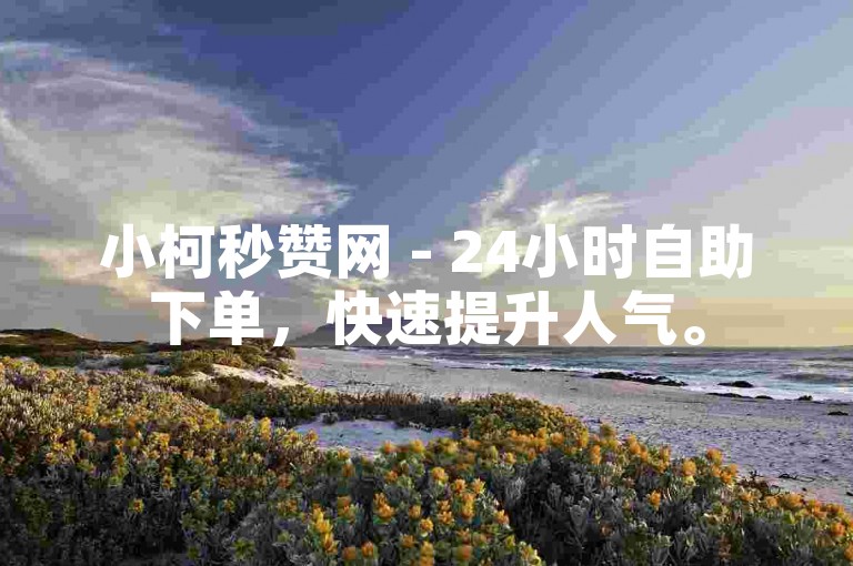 小柯秒赞网 - 24小时自助下单，快速提升人气。