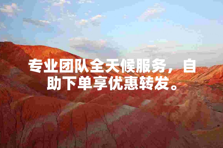 专业团队全天候服务，自助下单享优惠转发。