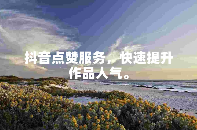 抖音点赞服务，快速提升作品人气。
