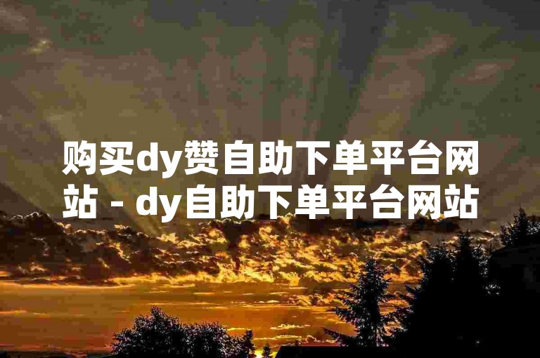 购买dy赞自助下单平台网站 - dy自助下单平台网站全网最低价