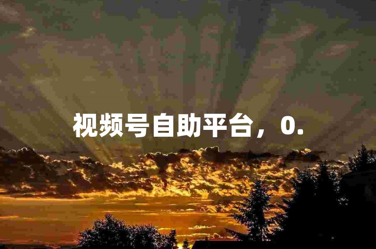 视频号自助平台，0.5元可购买1000真人赞。