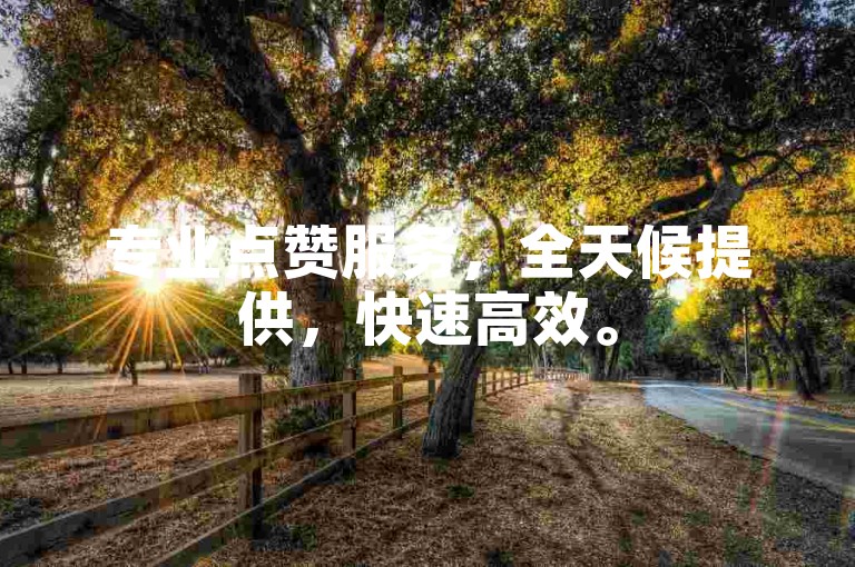 专业点赞服务，全天候提供，快速高效。