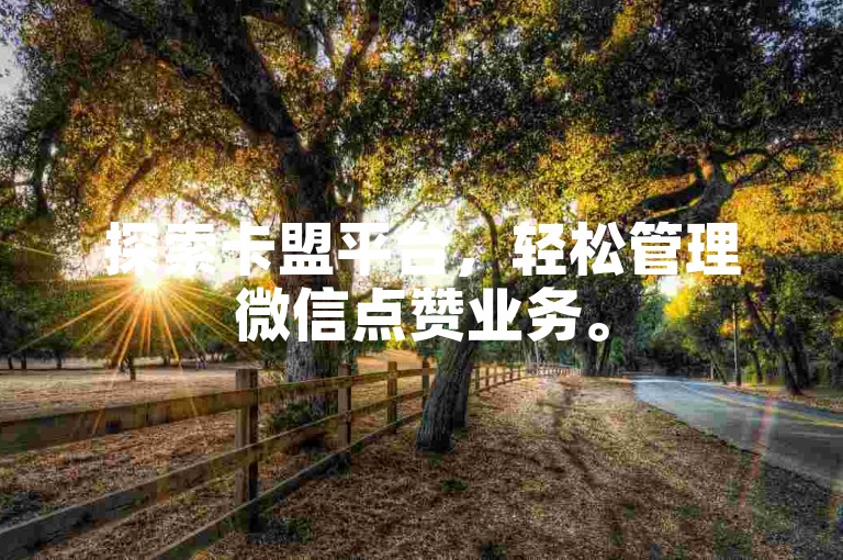 探索卡盟平台，轻松管理微信点赞业务。