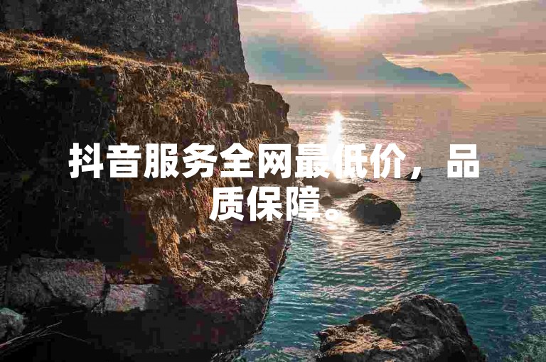 抖音服务全网最低价，品质保障。