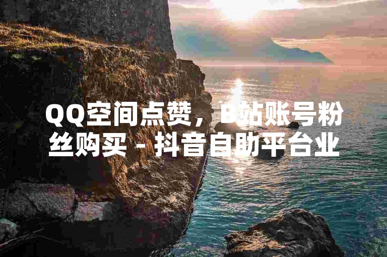 QQ空间点赞，B站账号粉丝购买 - 抖音自助平台业务快速下单。