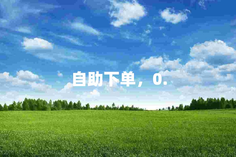 自助下单，0.5元即可获得1000赞，秒到账！