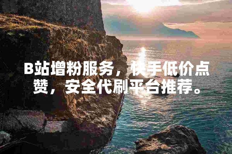 B站增粉服务，快手低价点赞，安全代刷平台推荐。