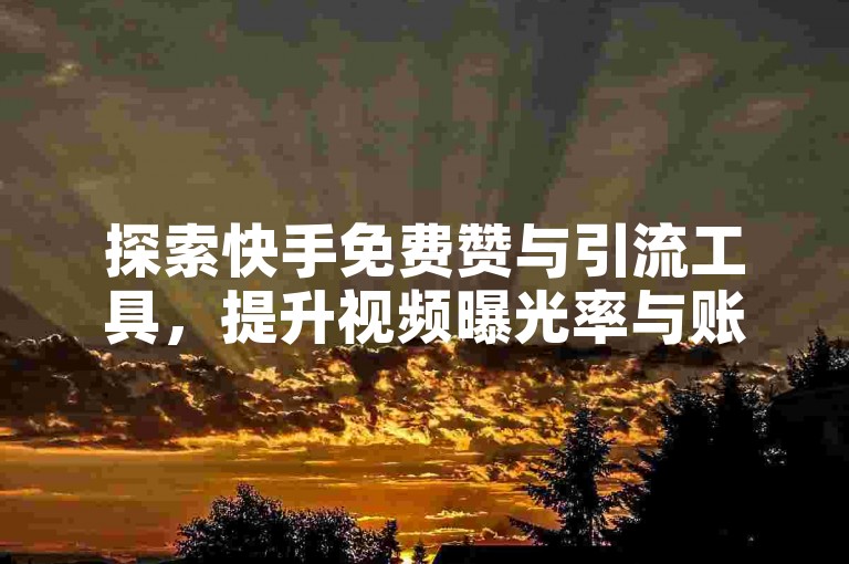 探索快手免费赞与引流工具，提升视频曝光率与账号影响力。