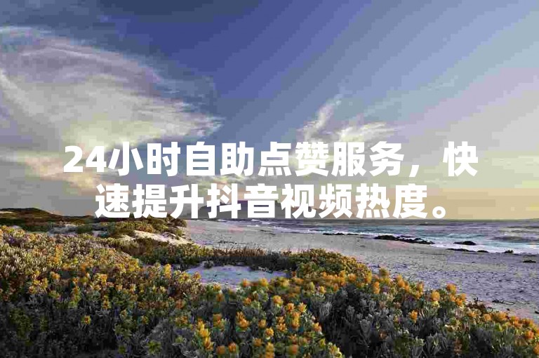 24小时自助点赞服务，快速提升抖音视频热度。