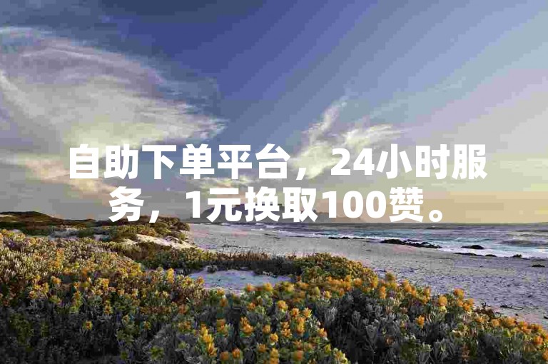 自助下单平台，24小时服务，1元换取100赞。