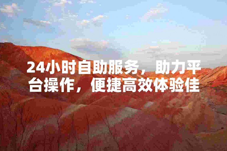 24小时自助服务，助力平台操作，便捷高效体验佳。