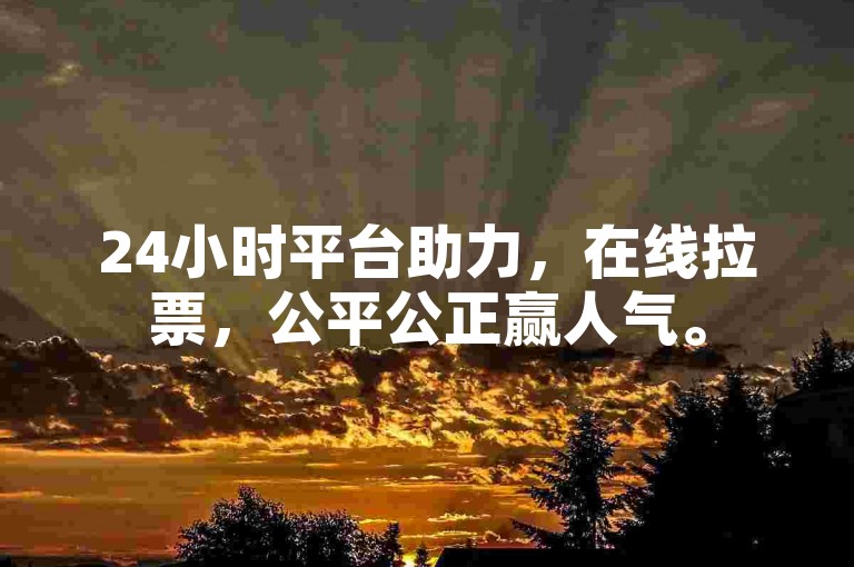 24小时平台助力，在线拉票，公平公正赢人气。